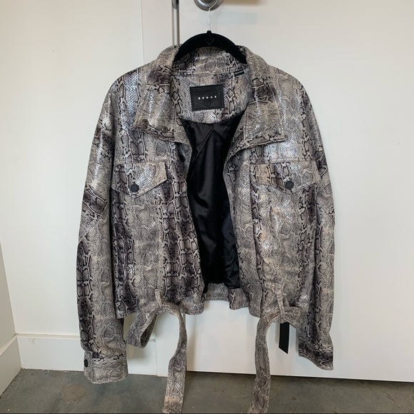 NWT Revolve Snake Print Jacket - Picture 2 of 5